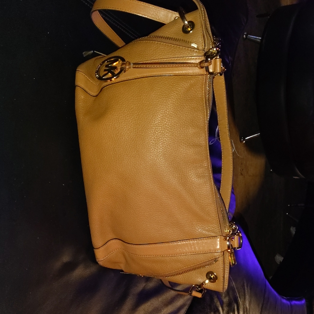Michael Kors Tan Leather Crossbody Bag